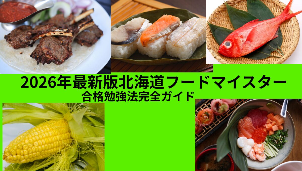 ２０２６年　北海道フードマイスター　勉強法　合格
